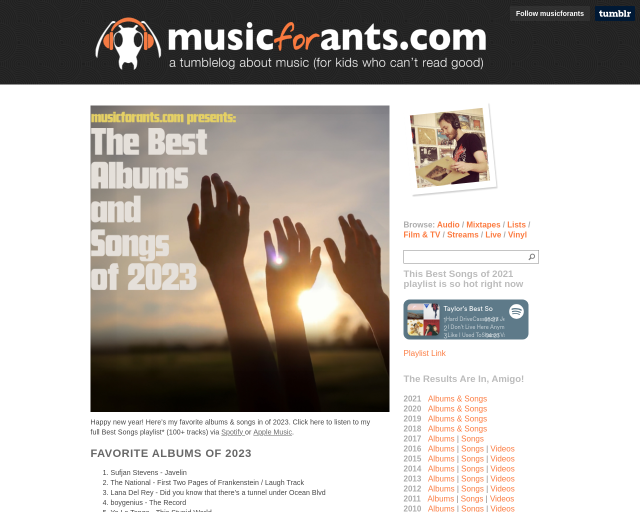 musicforants.com