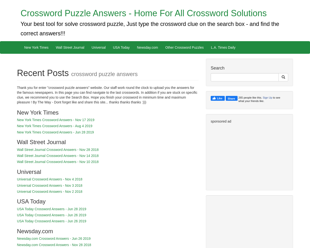 crosswordpuzzleanswers.net