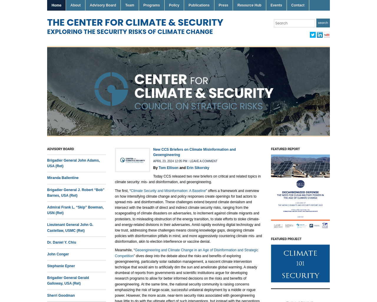 climateandsecurity.org