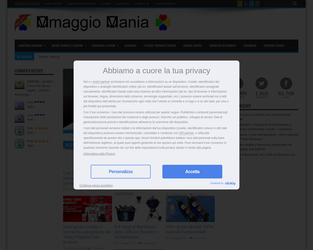omaggiomania.com