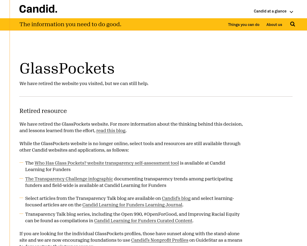 glasspockets.org