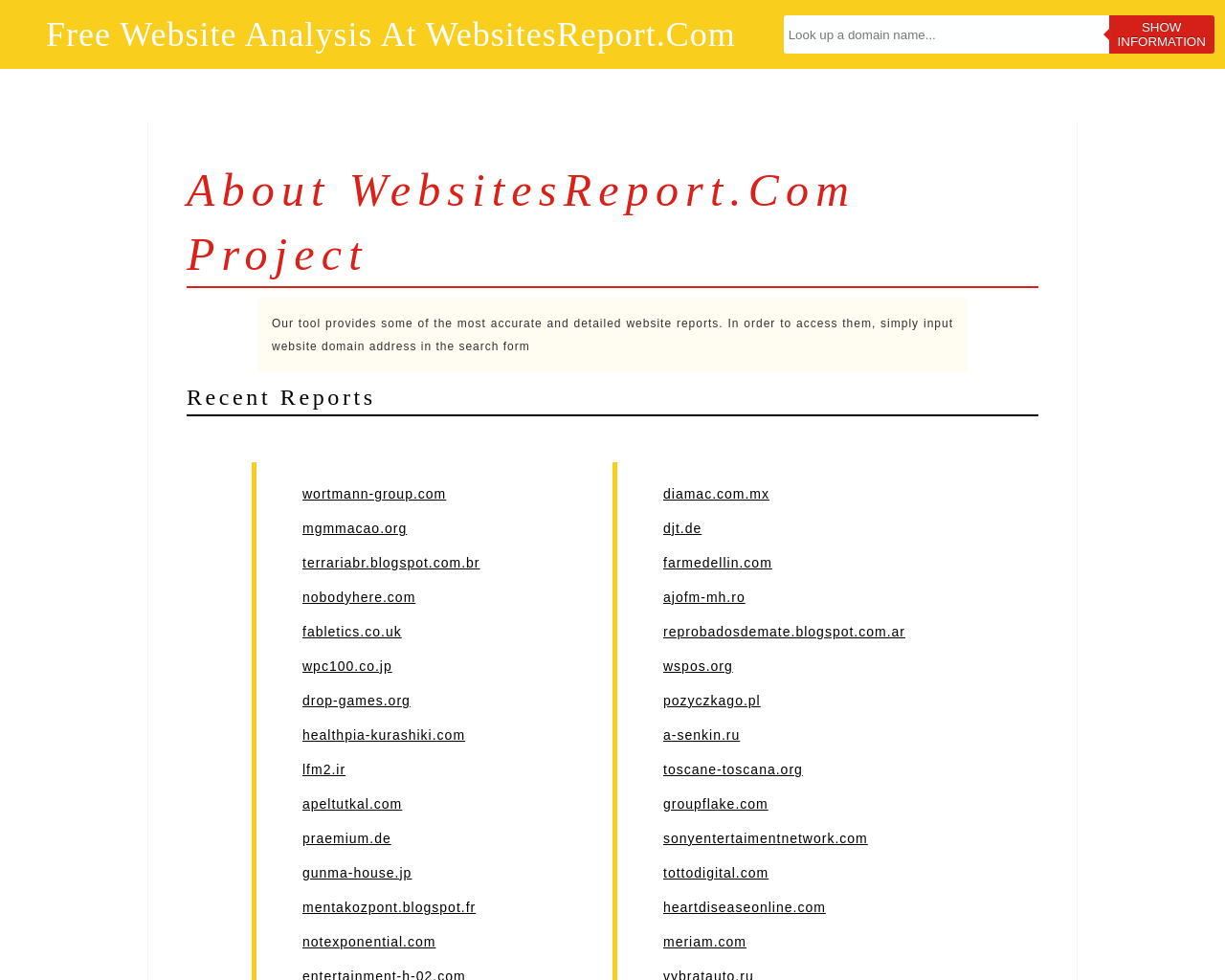 websitesreport.com