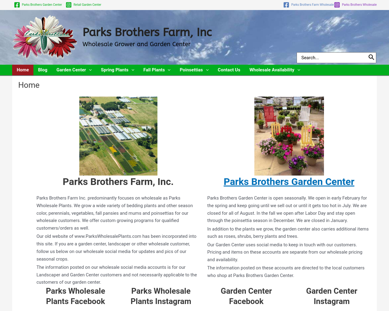 parkswholesaleplants.com
