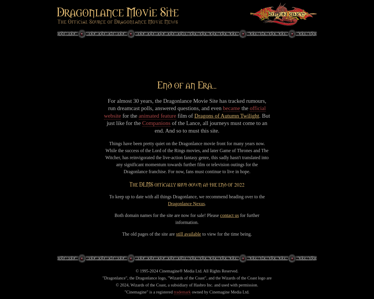 dragonlance-movie.com