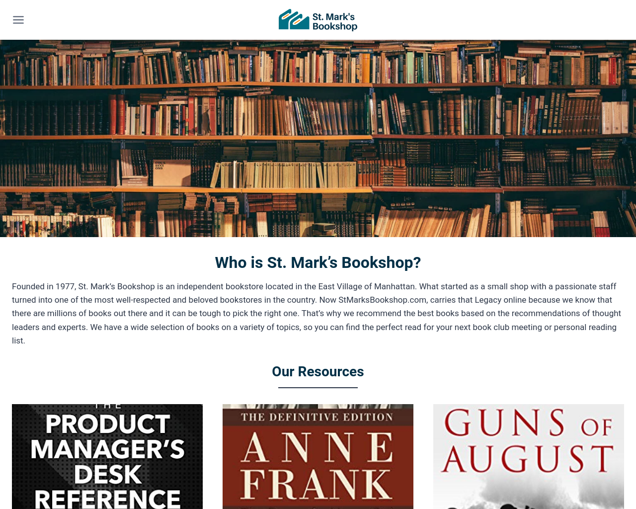 stmarksbookshop.com