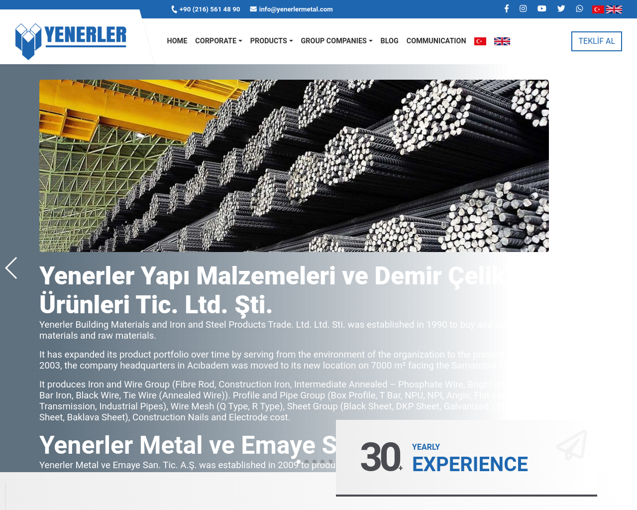 yenerlermetal.com