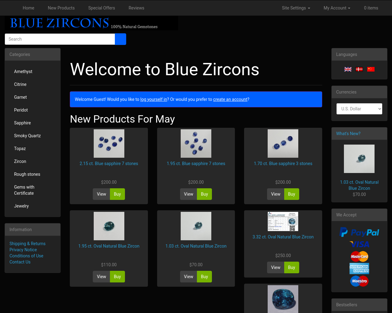 bluezircons.com