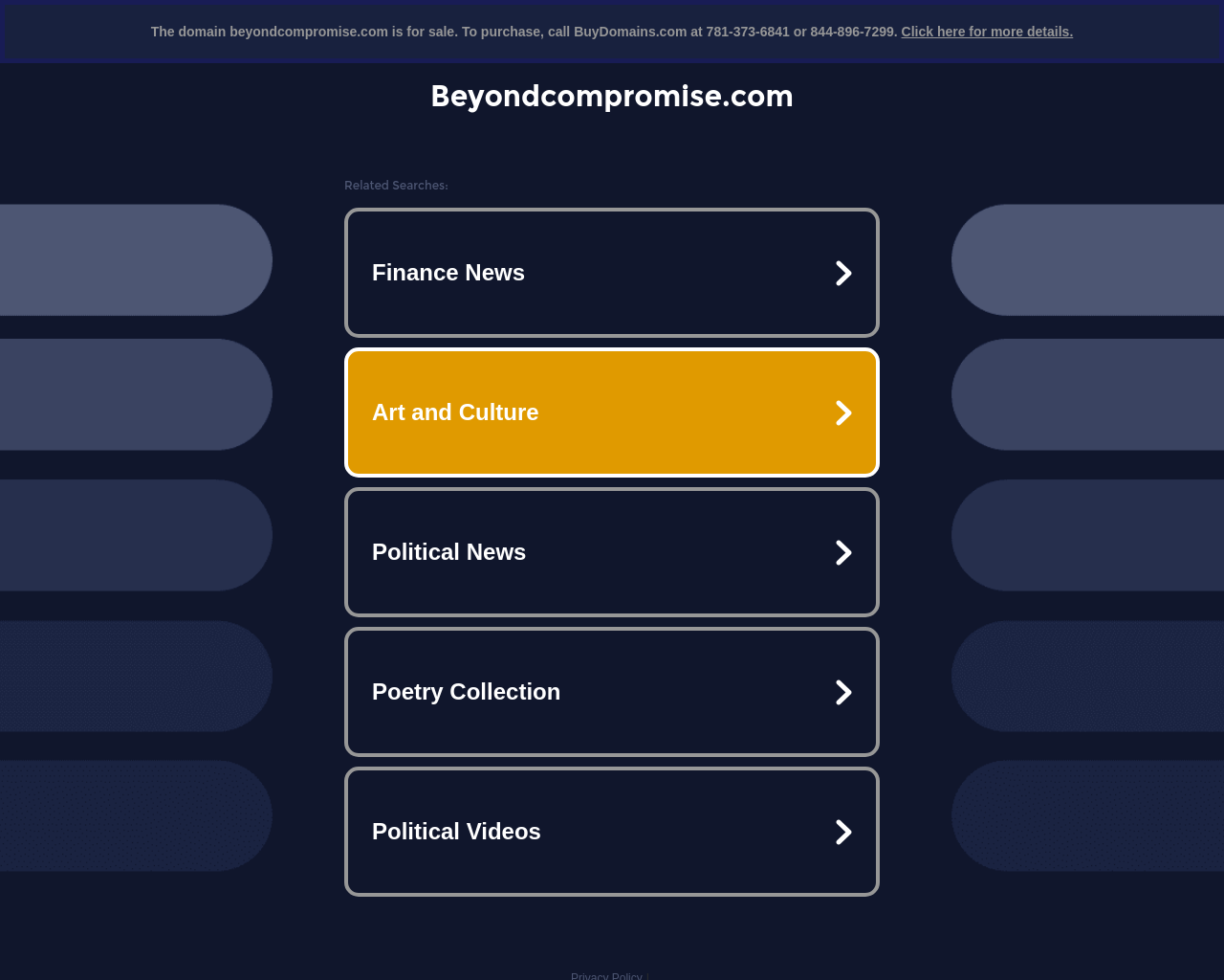 beyondcompromise.com