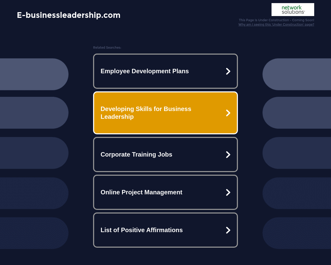 e-businessleadership.com