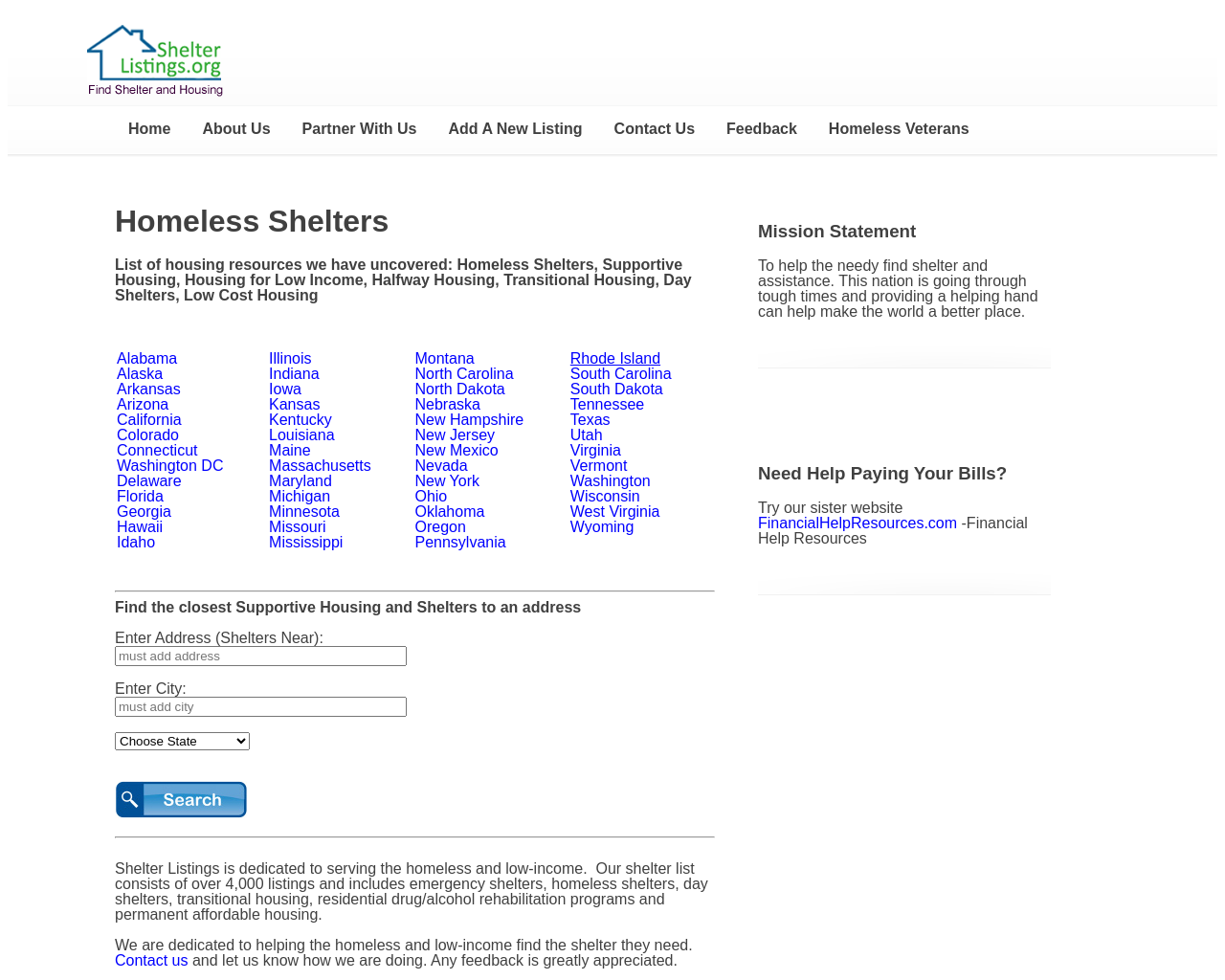shelterlistings.org