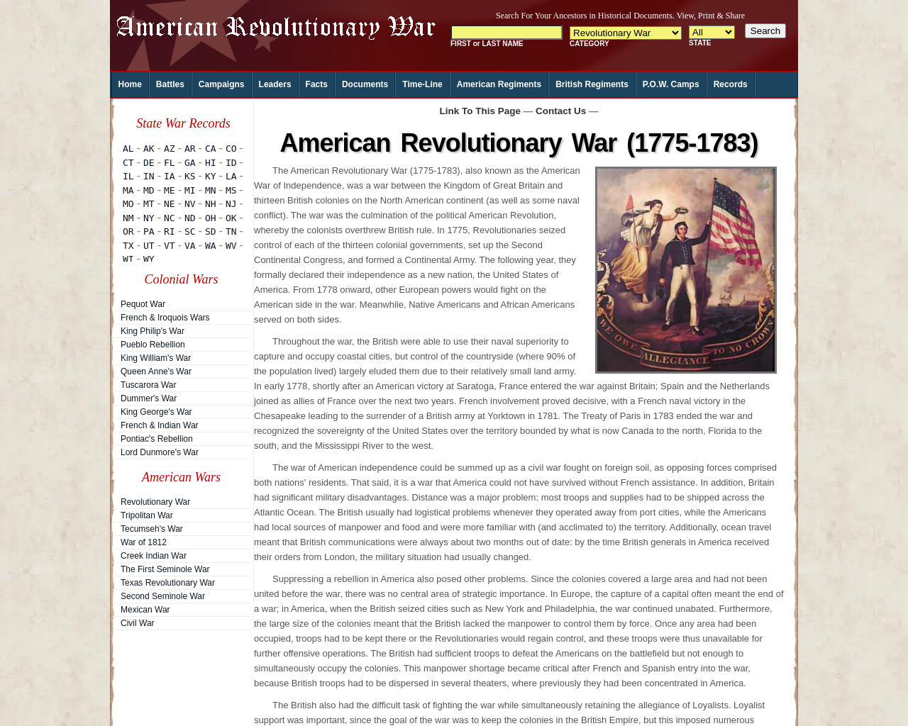 myrevolutionarywar.com
