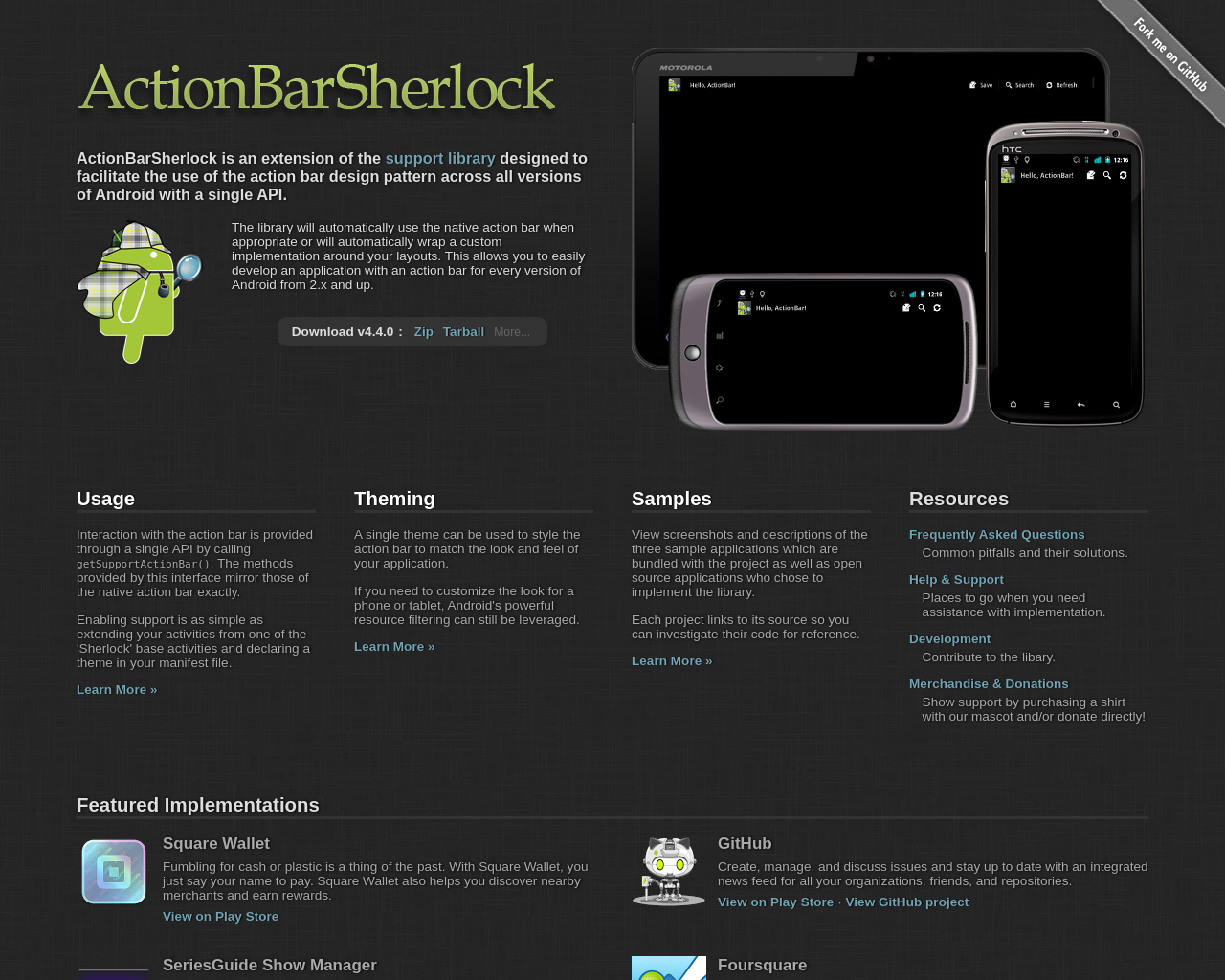 actionbarsherlock.com