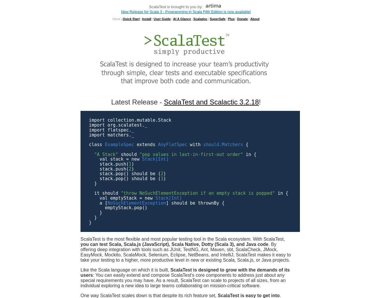 scalatest.org