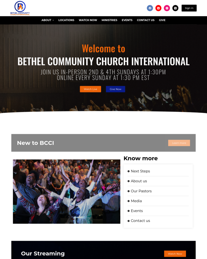 Bethel Community Church - bccint.org